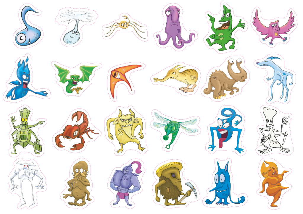 Elemonsters Sticker